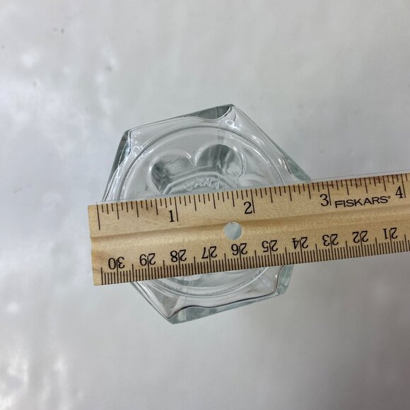 Libbey Gibraltar Clear Glass Rook Bud Vase Set 2 Candle Stick Holders Vintage - Picture 6 of 6